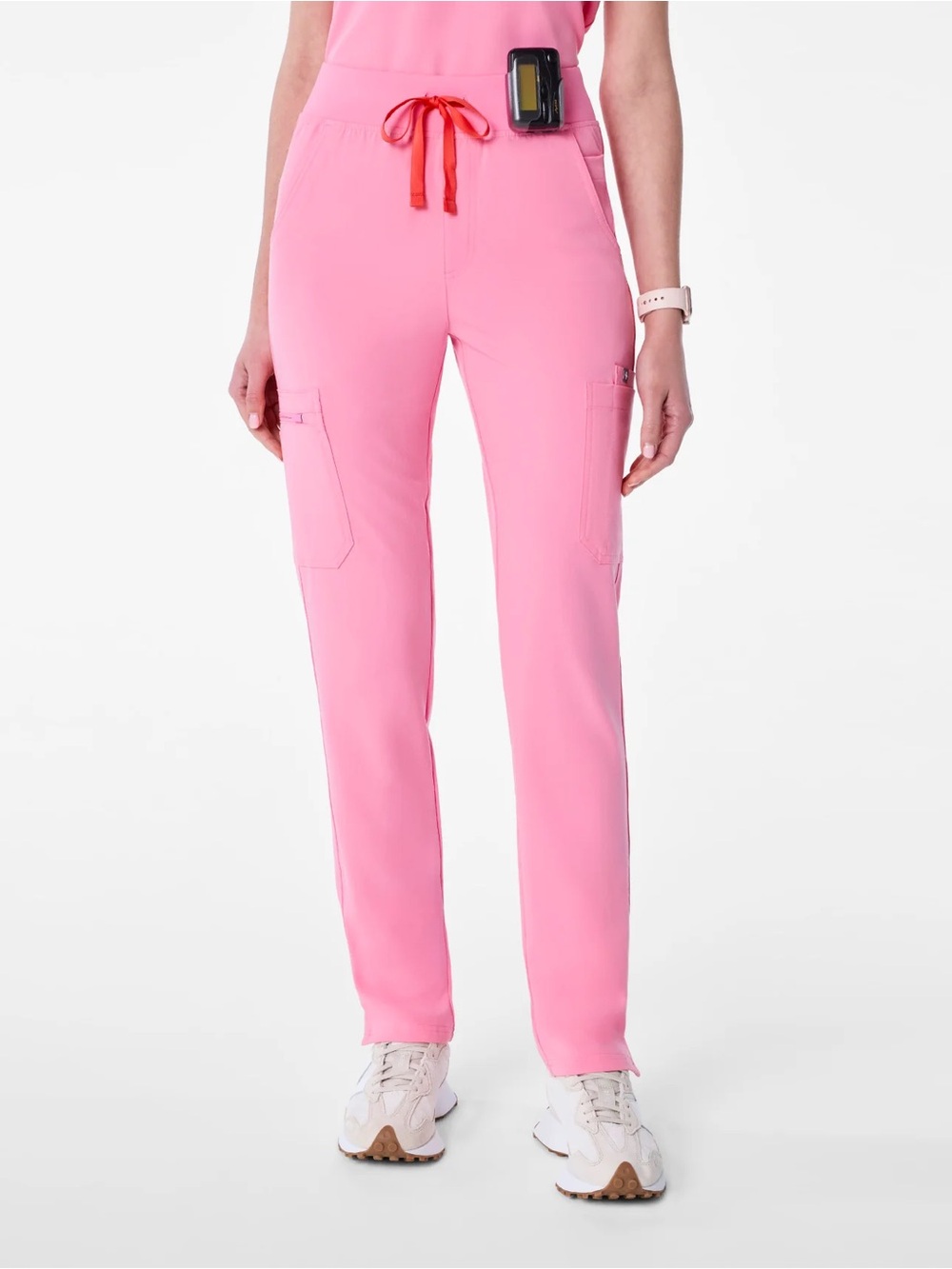 FIGS Sunrise Pink High-Rise Yola Scrub Pant Size XXSP XXS PETITE NEW